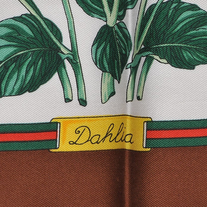 Gucci Silk Dahlia Floral Square Scarf Multi 5 of 8