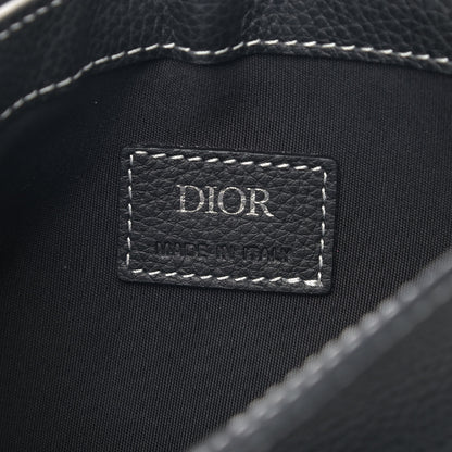Christian Dior X KAWS Grained Calfskin Saddle Pouch Black 5 of 11