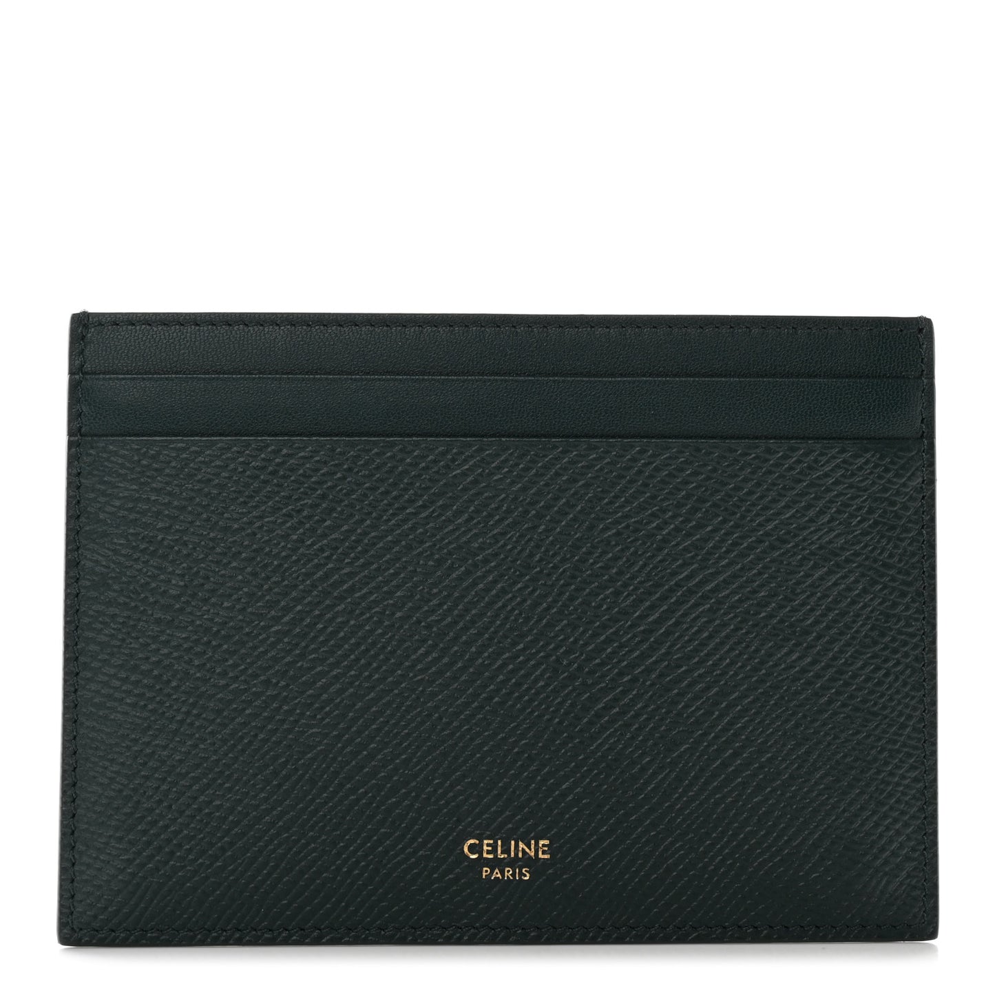 Grained Calfskin Card Holder Amazone