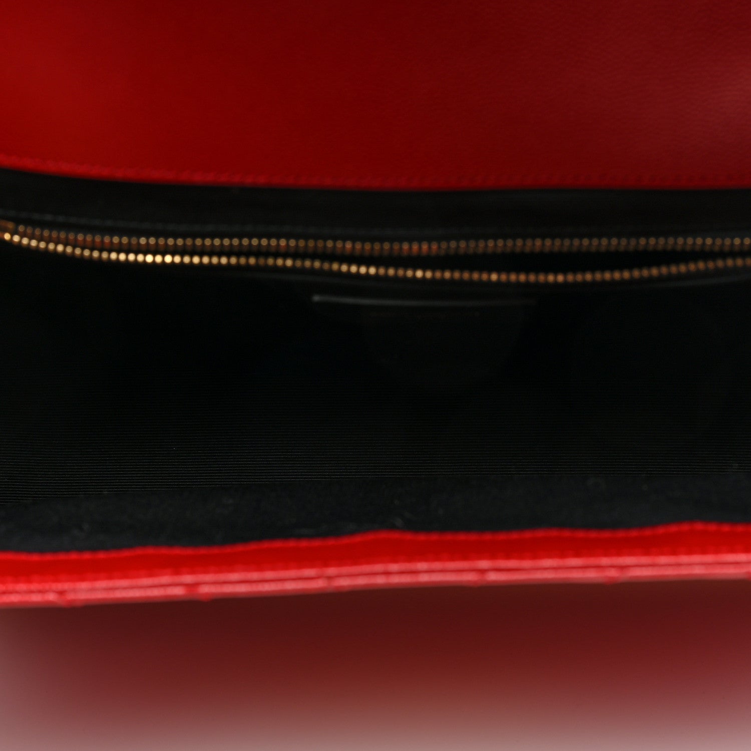 Saint Laurent Grain De Poudre Matelasse Chevron Large Monogram Satchel Lipstick Red 5 of 10