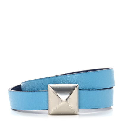 Hermes Swift Medor Infini Double Tour Bracelet T2 New Bleu Jean Bleu Navy 1 of 5