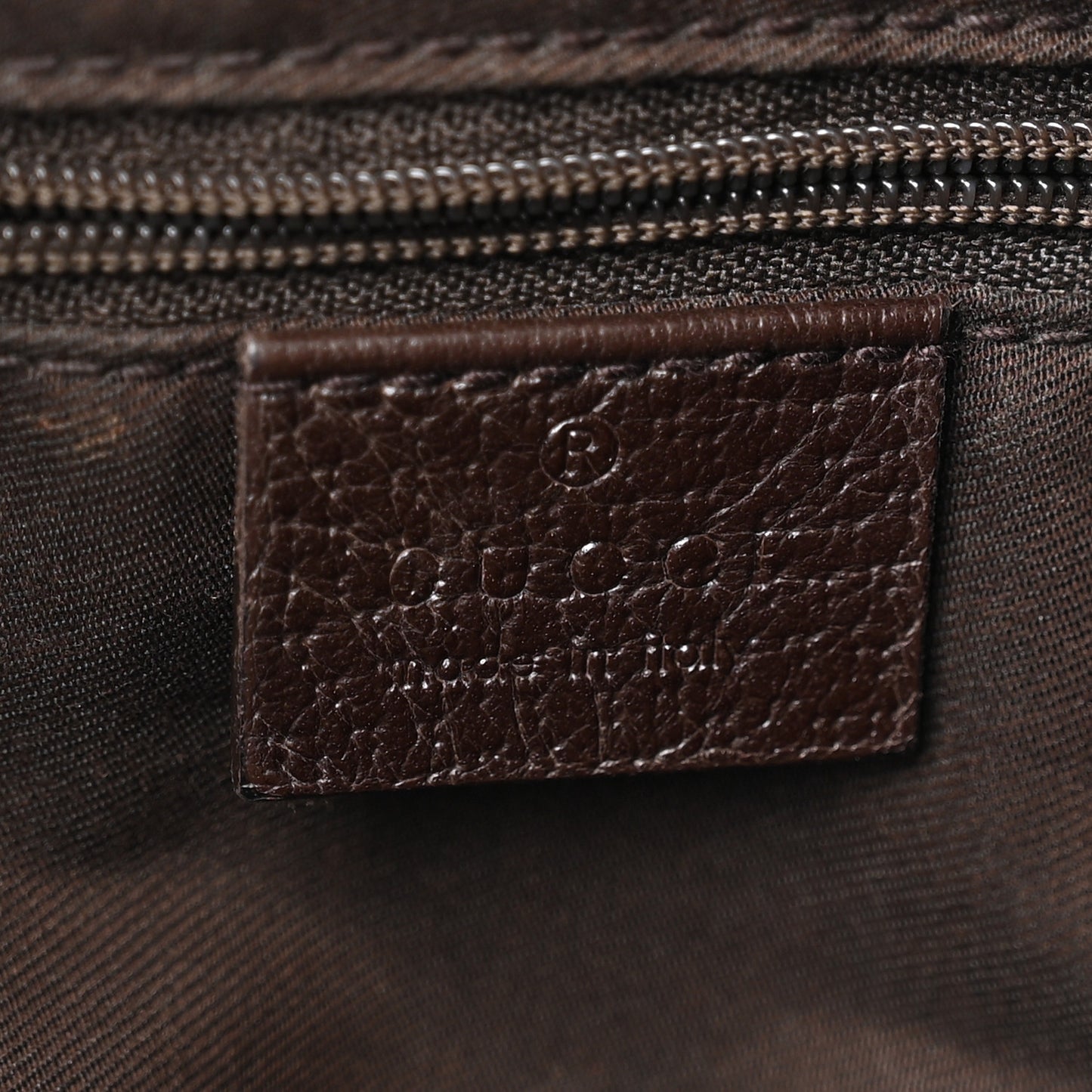 Monogram Medium Abbey Shoulder Bag Dark Brown