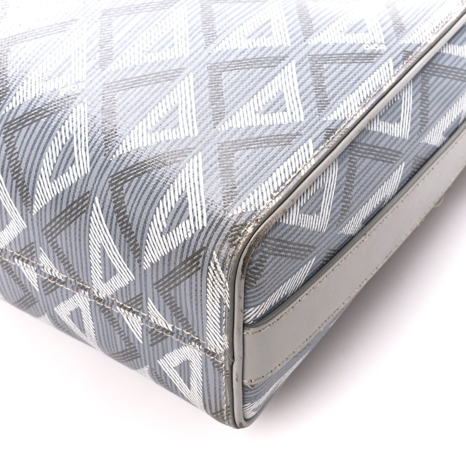 Christian Dior Coated Canvas CD Messenger Gray 12 of 13