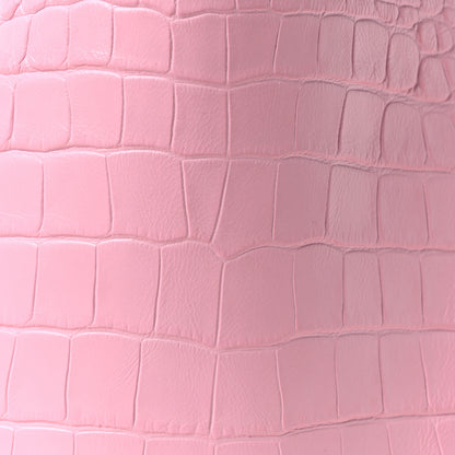 Balenciaga Calfskin Logo Crocodile Embossed XS Tool 2.0 North-South Tote Candy Pink White 9 of 11
