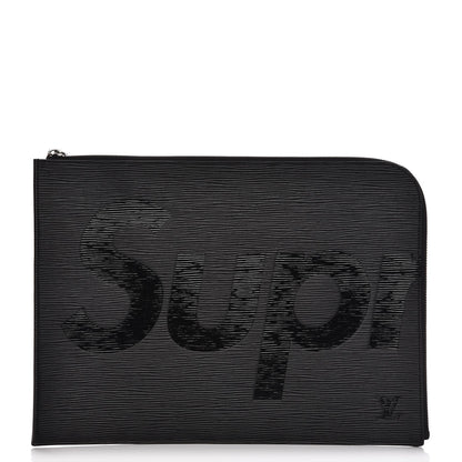 Louis Vuitton X SUPREME Epi Pochette Jour GM Black 1 of 8