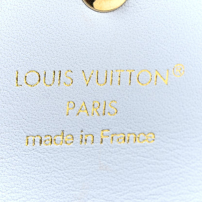 Louis Vuitton Calfskin Tiny Recto Verso Card Holder LV Bloom Azure Blue 6 of 14