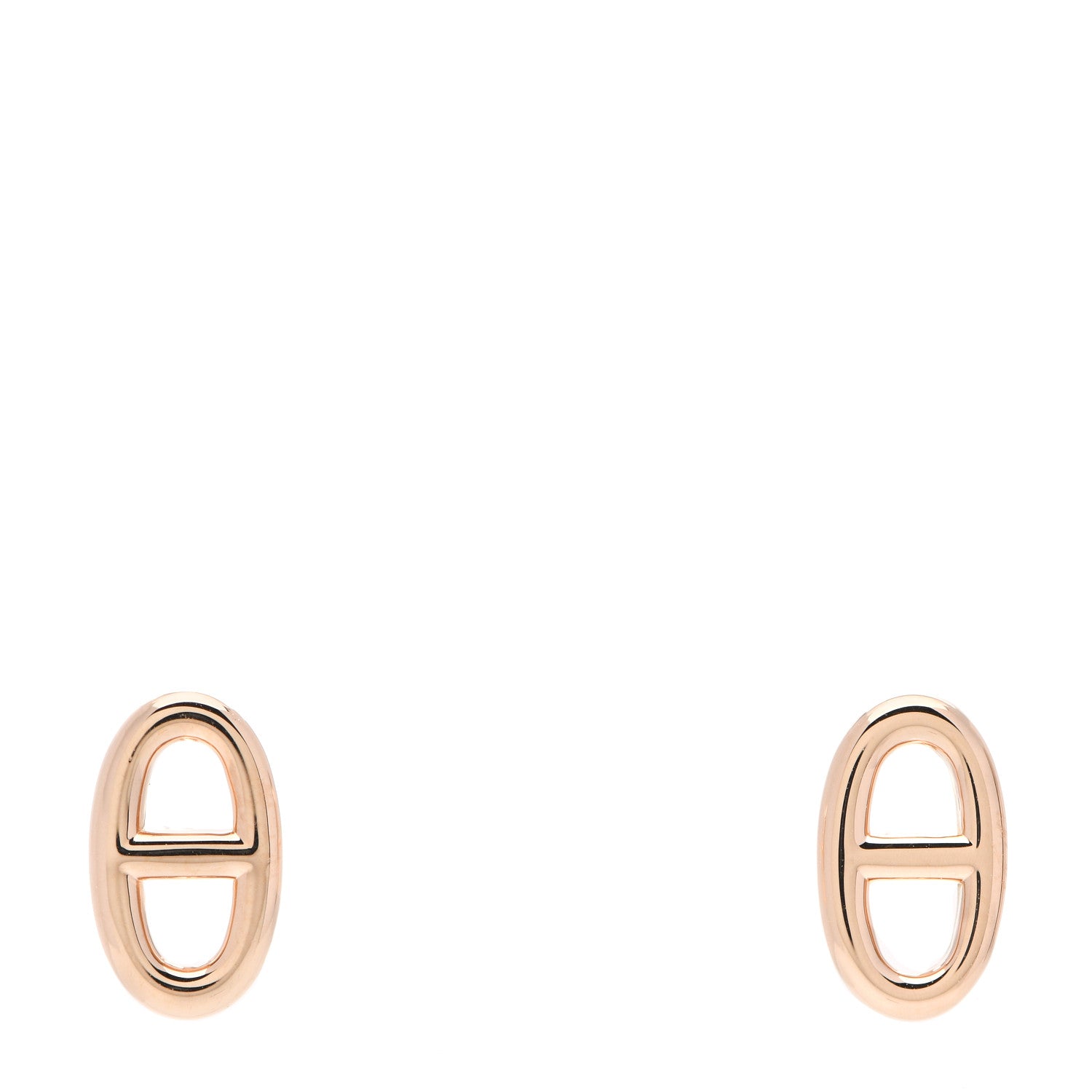 Hermes 18K Rose Gold TPM Farandole Stud Earrings 1 of 6