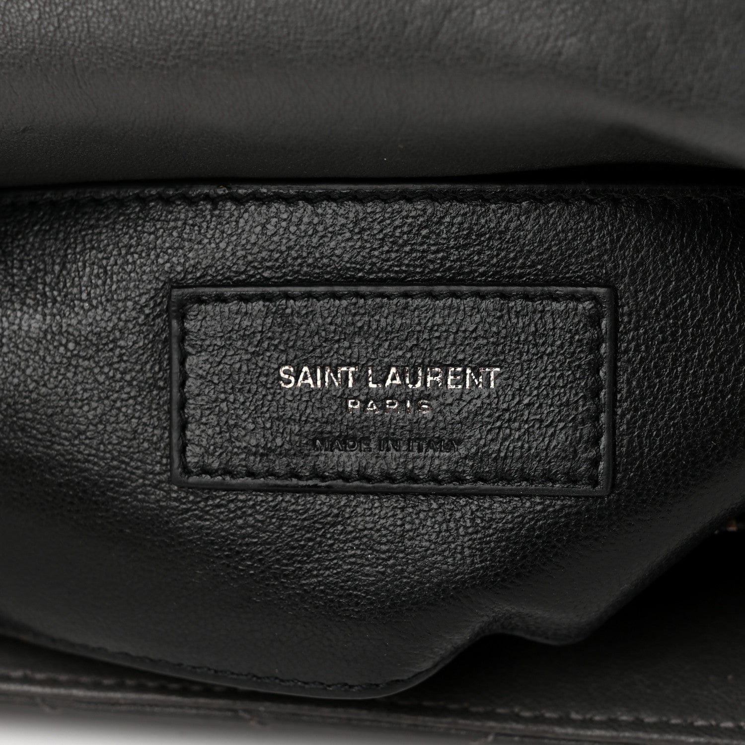 Saint Laurent Sheepskin Matelasse Chevron Monogram Medium College Bag Storm 7 of 12
