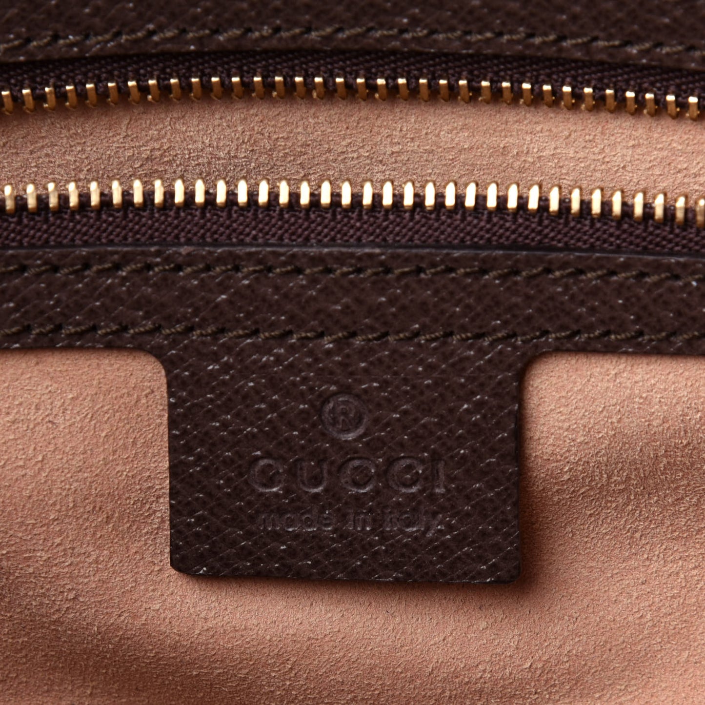 GG Supreme Monogram Web Medium Ophidia Tote Bag Brown