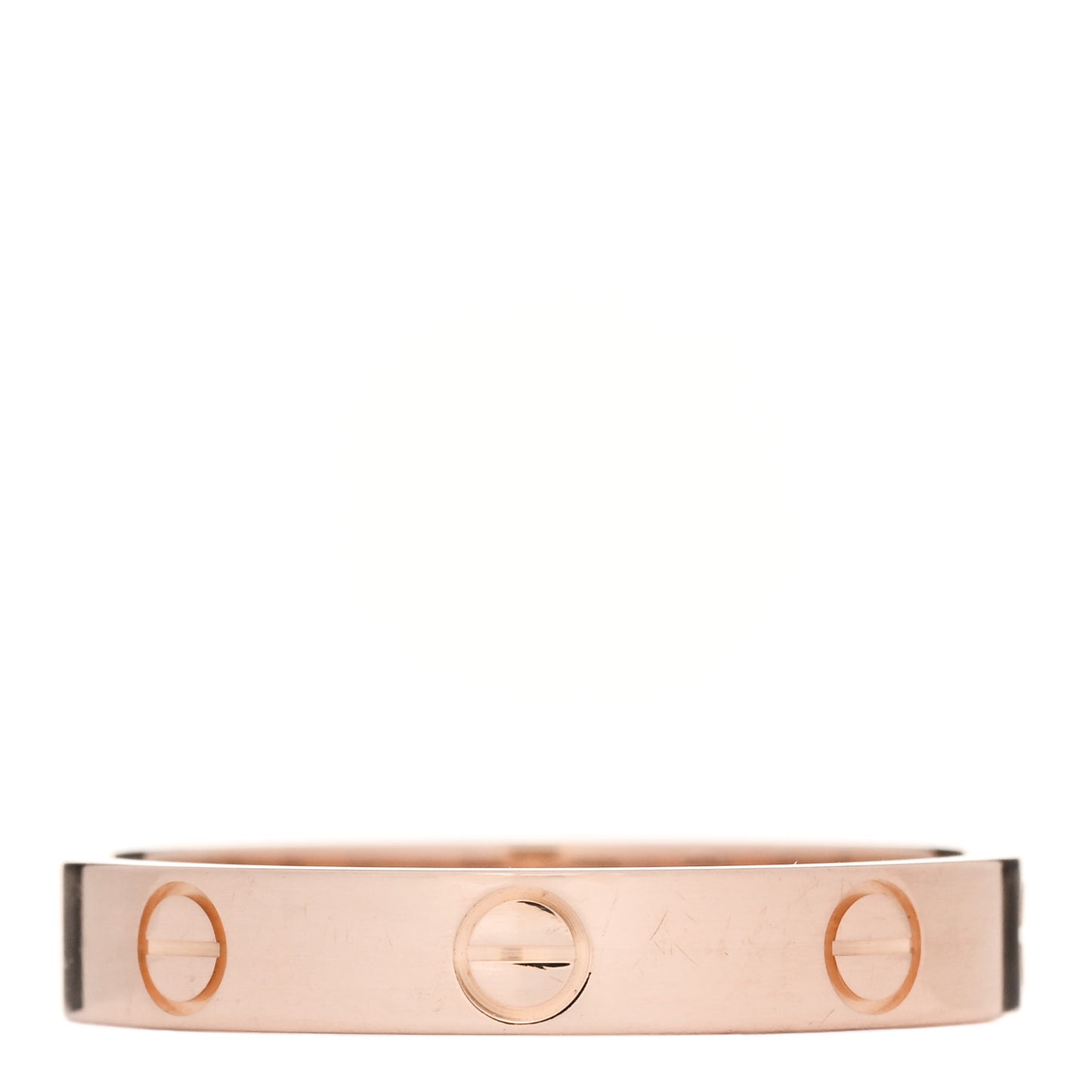18K Pink Gold 3.5mm LOVE Wedding Band Ring 60 9.25
