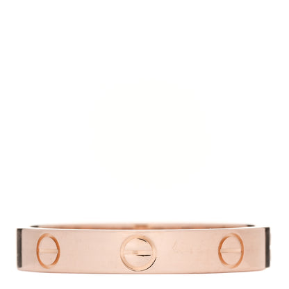 Cartier 18K Pink Gold 3.5mm LOVE Wedding Band Ring 60 9.25 3 of 5