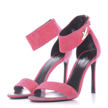 Louis Vuitton Suede Twist Sandals 41 Fuchsia 3 of 9