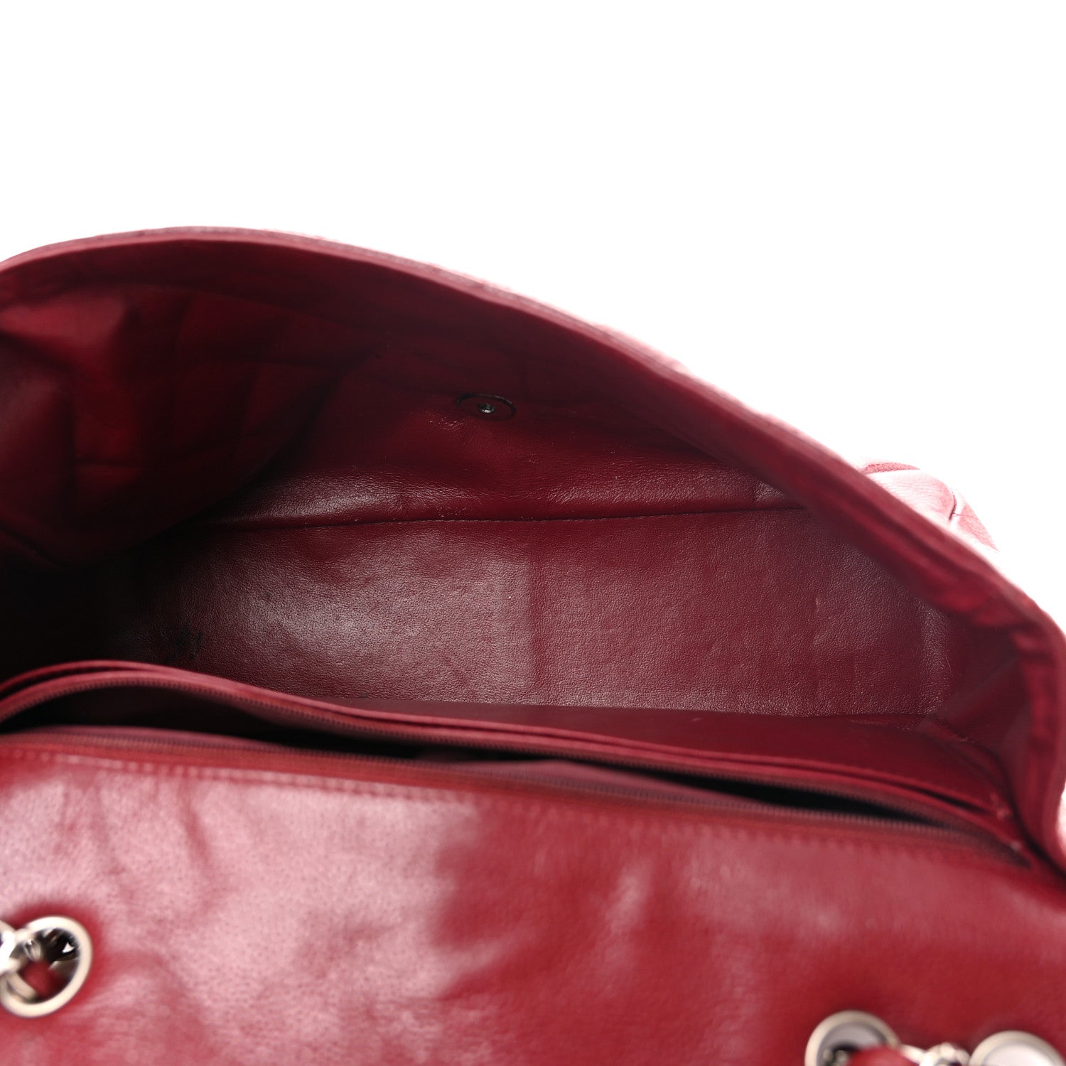 Chanel Caviar Quilted Jumbo Single Flap Dark Red 6 of 16