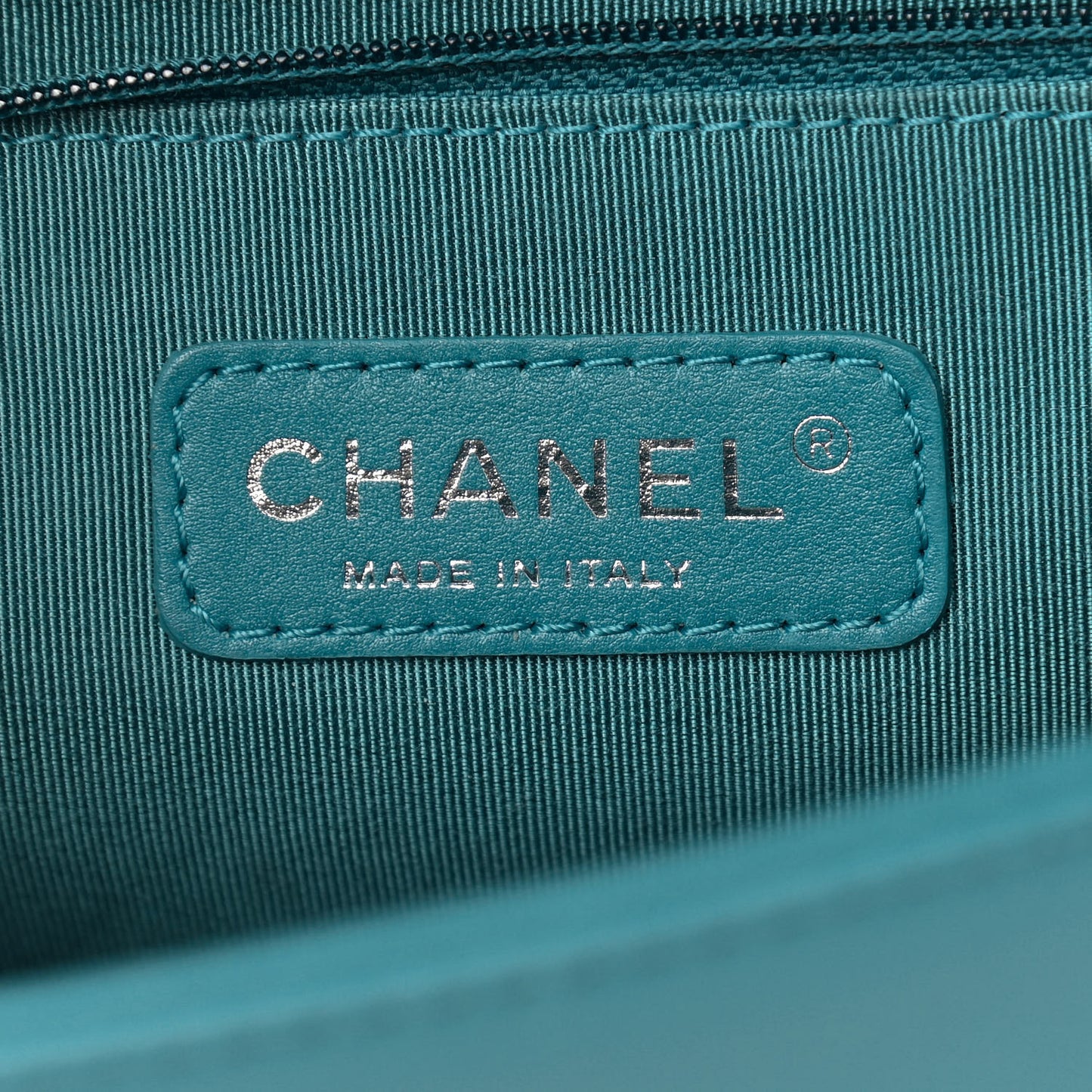 Lambskin Quilted New Medium Boy Flap Turquoise