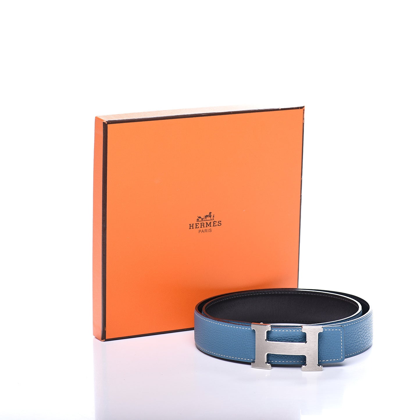 Box Togo 32mm H Belt 90 Black Blue Jean