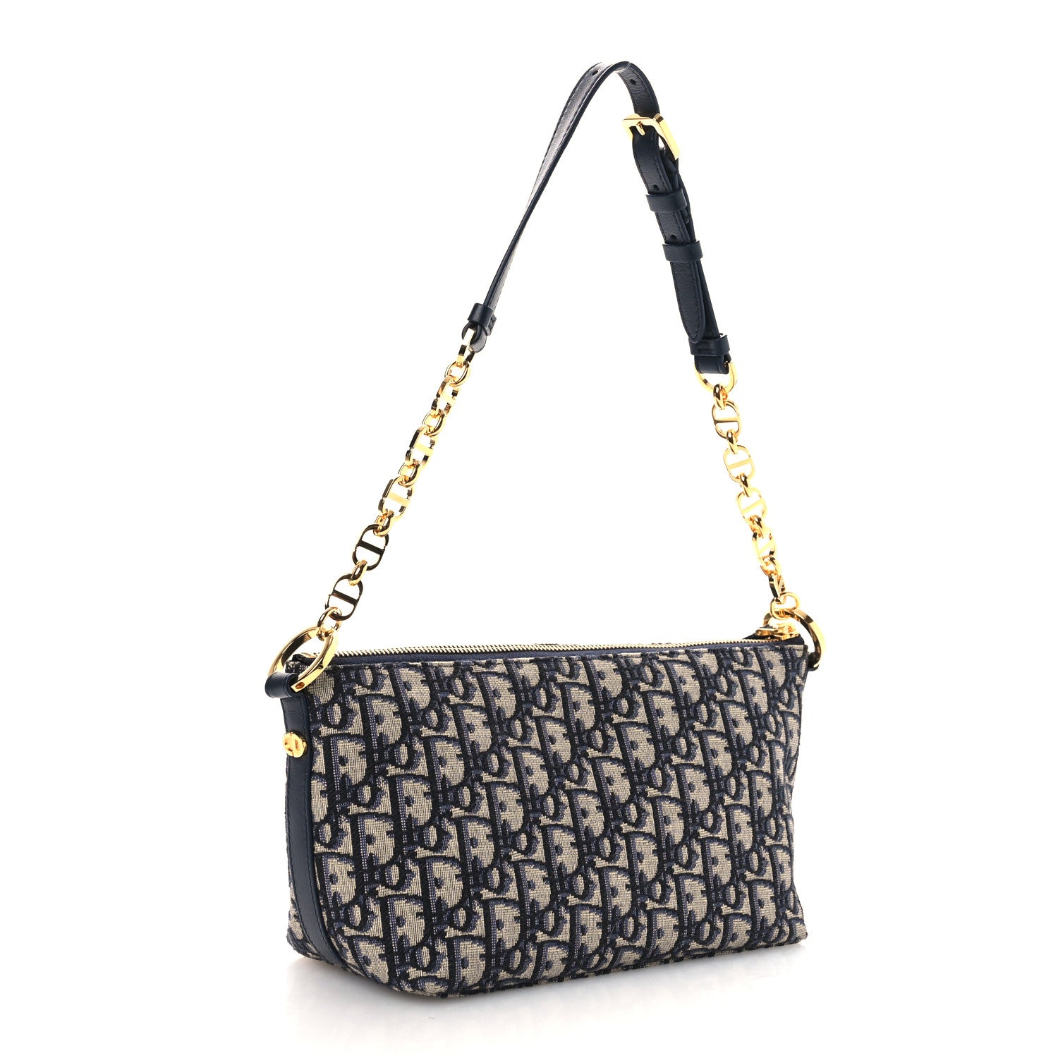 Christian Dior Oblique DiorStar Hobo Bag Blue 3 of 10