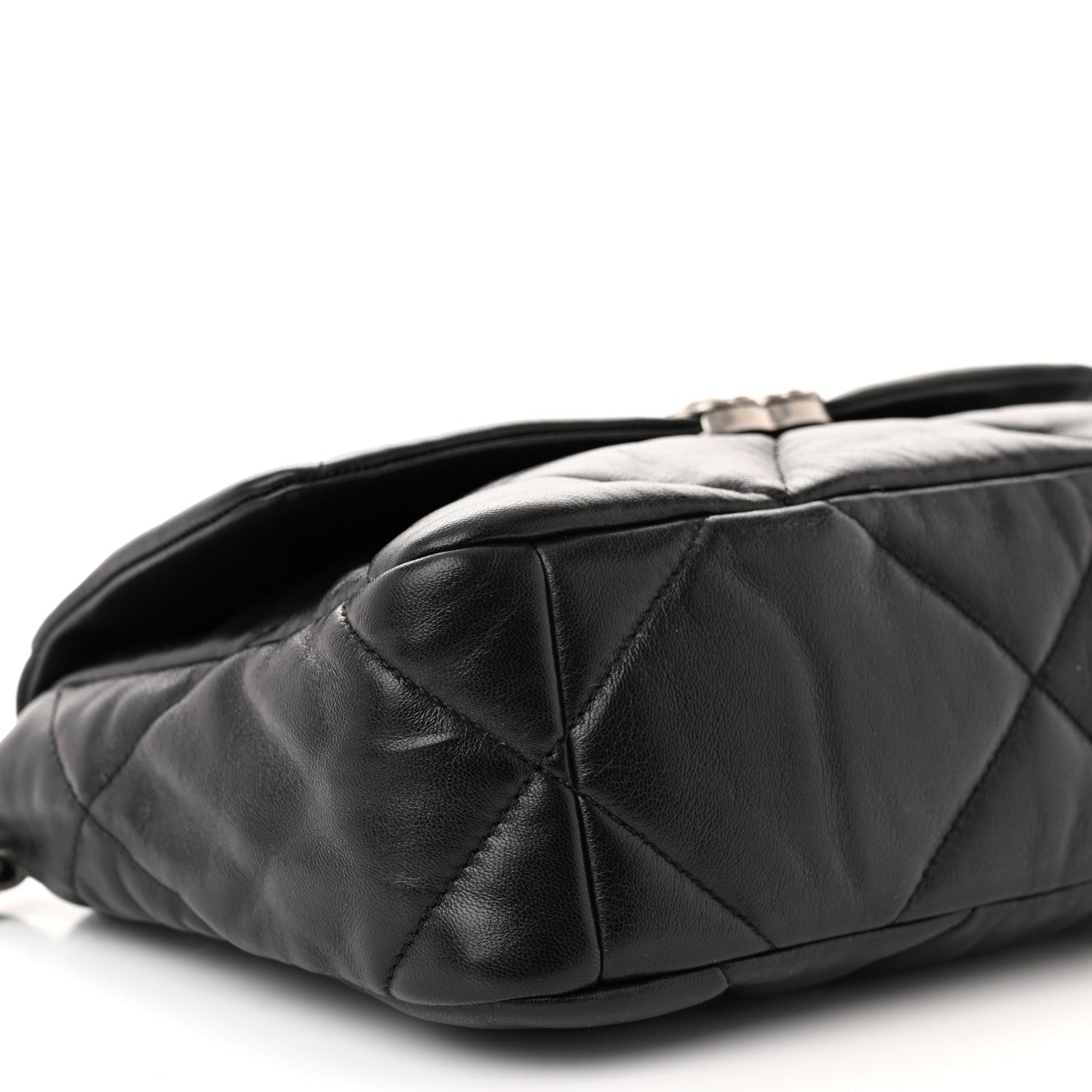 Chanel Goatskin Quilted Medium Chanel 19 Flap Black 9 of 10
