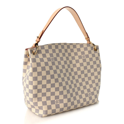 Louis Vuitton Damier Azur Graceful PM Rose Ballerine 2 of 8