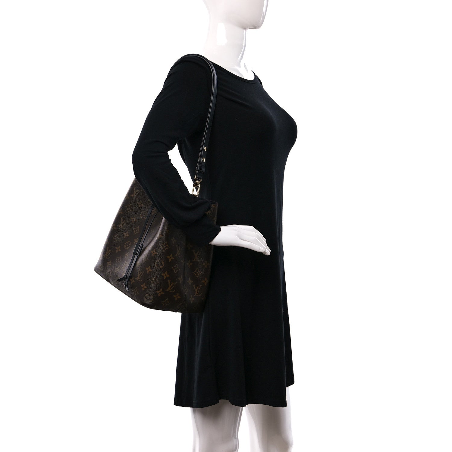 Louis Vuitton Monogram Neonoe MM Black 2 of 8