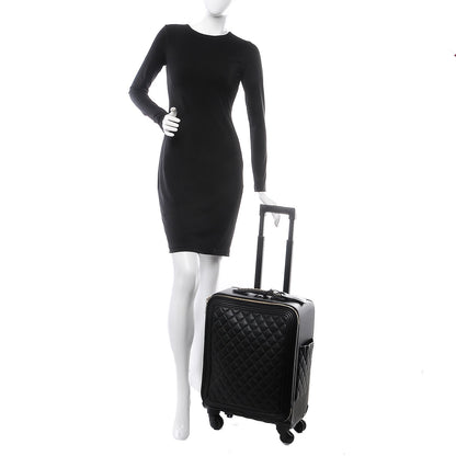Chanel Calfskin Quilted Coco Case Trolley Black 2 of 15