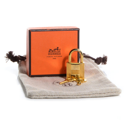 Hermes Cadena Lock and Key Set Gold 7 of 7