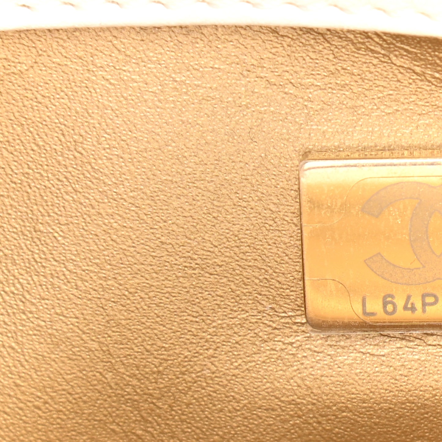 Lambskin Quilted Mini Pearl Crush Flap White