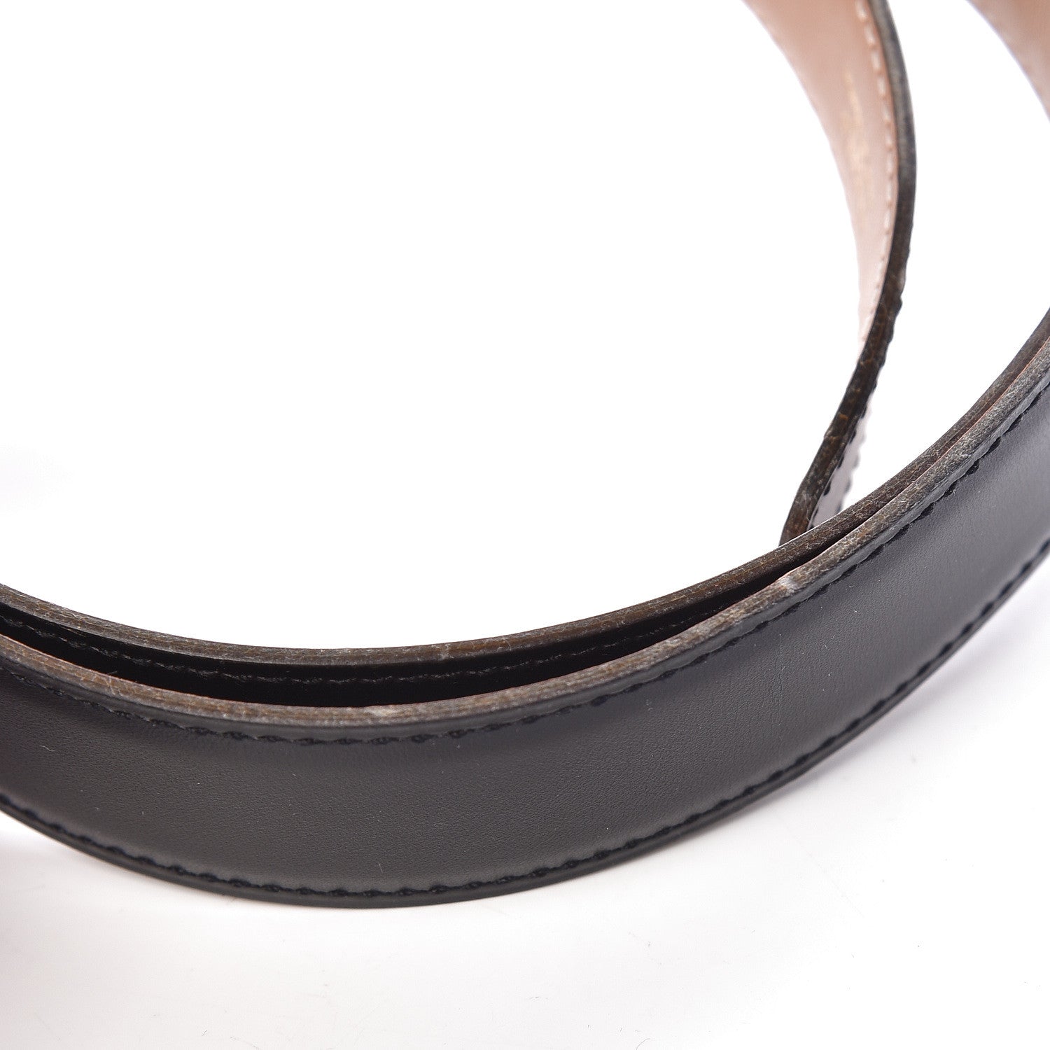 Hermes Box Chamonix 32mm H Belt Strap 70 Black Gold 7 of 7