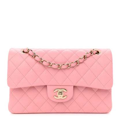 Chanel Caviar Quilted Small Double Flap Pink 1 of 11