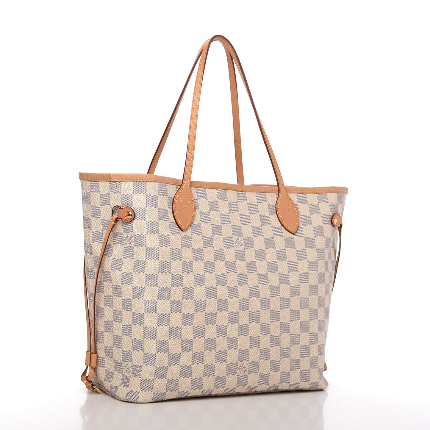 Damier Azur Neo Neverfull MM Rose Ballerine
