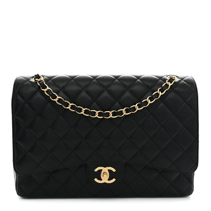 Chanel Caviar Quilted Maxi Double Flap Black 1 of 11