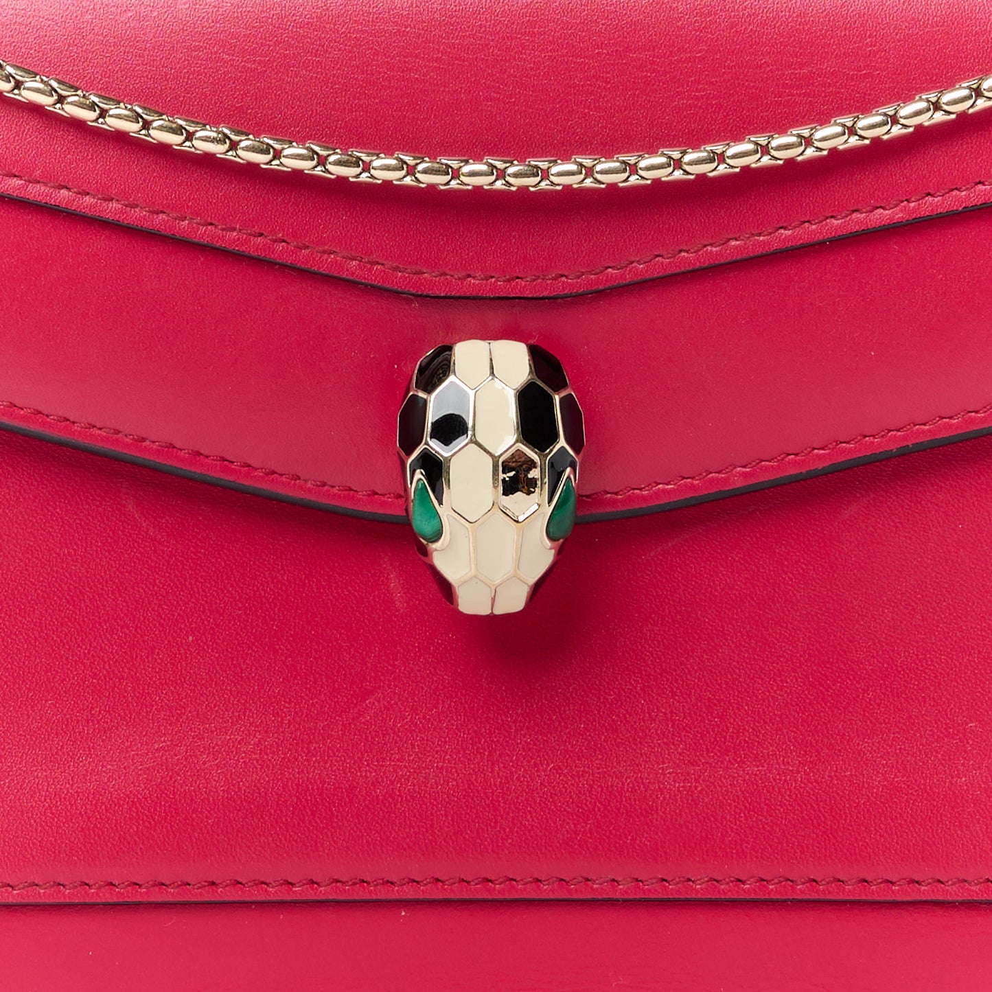 Calfskin Serpenti Forever Shoulder Bag Pink