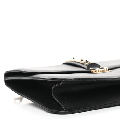 Valentino Garavani Vitello Medium Glam Lock Rockstud Flap Black 9 of 13