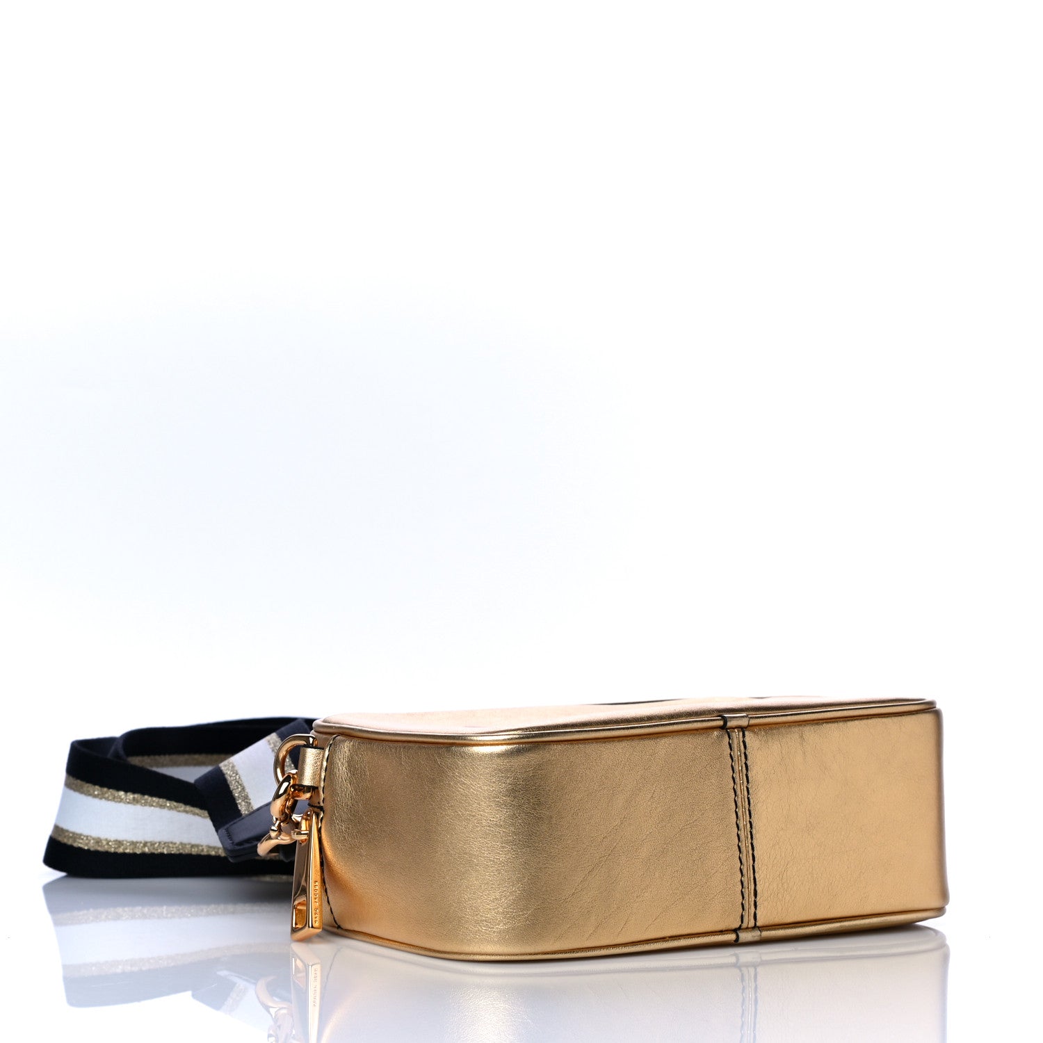 Marc Jacobs Metallic Calfskin The Flash Crossbody Gold 4 of 15