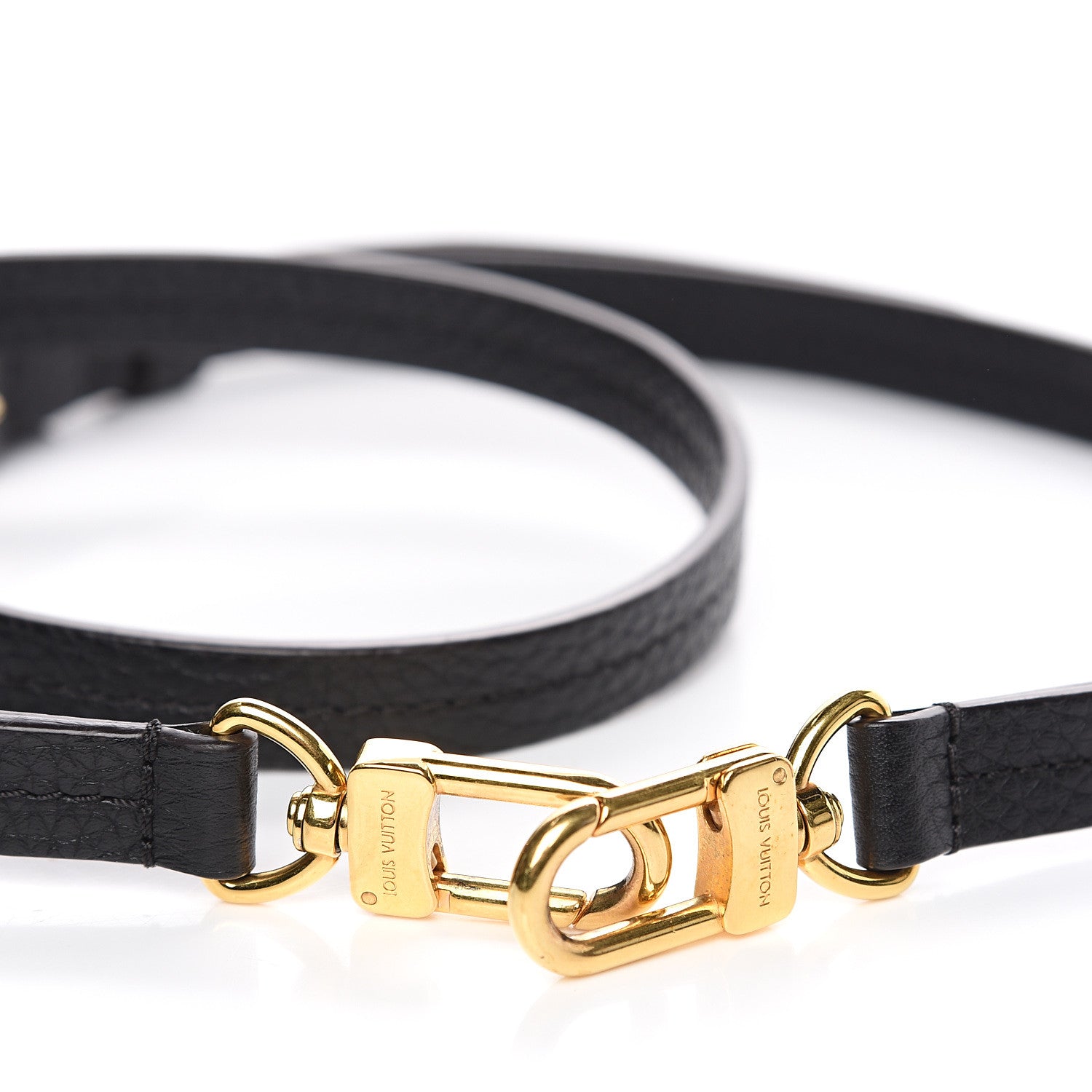 Louis Vuitton Calfskin Adjustable Retiro NM Shoulder Strap Black 3 of 3