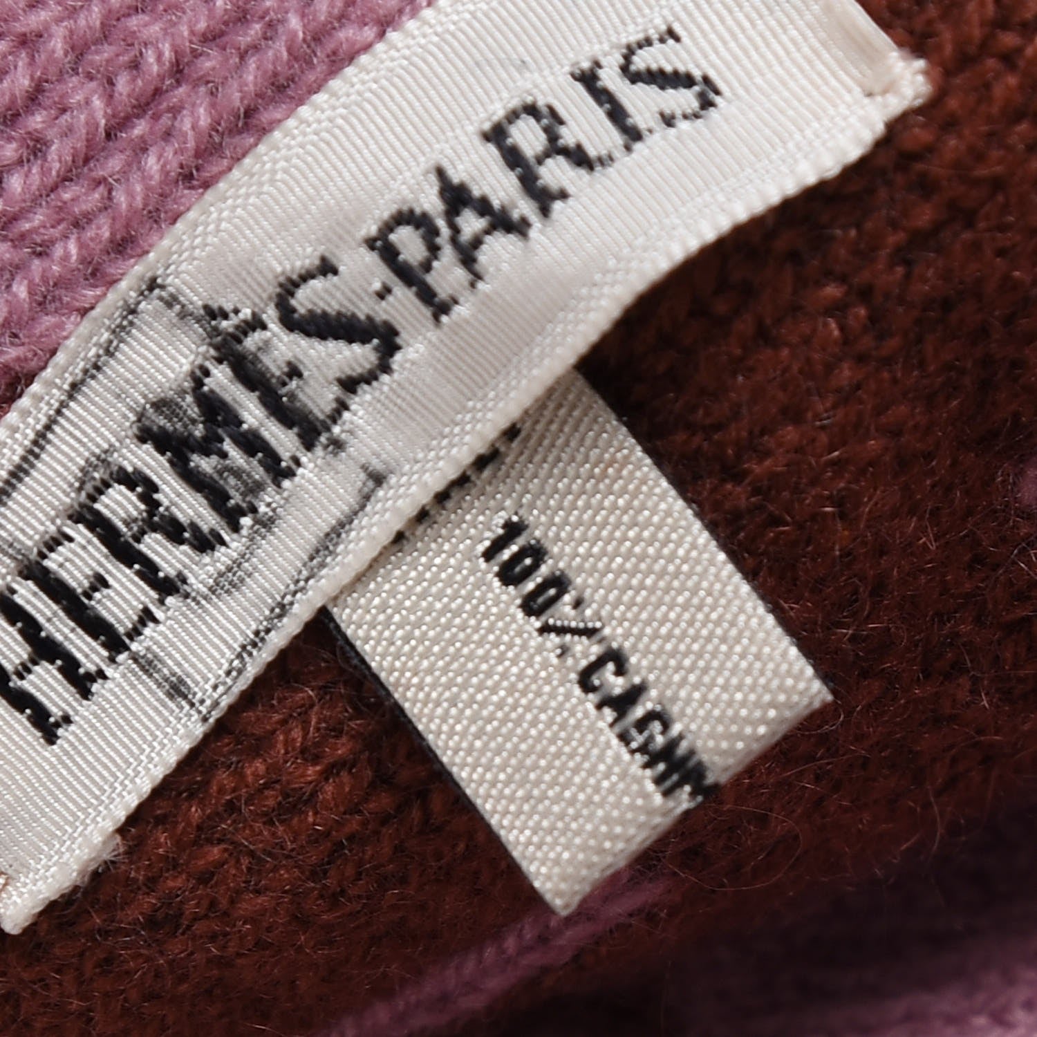 Hermes Cashmere Knit Logo Scarf 5 of 5