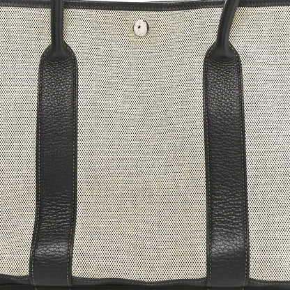 Hermes Buffle Skipper Toile Garden Party 36 MM Tote Black 8 of 10