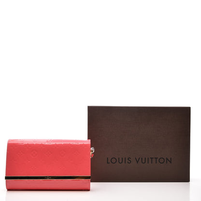 Louis Vuitton Vernis Ana Clutch Rose Litchi 8 of 8