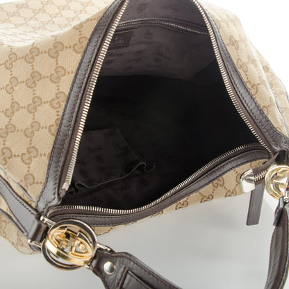 Gucci Monogram Large GG Twins Hobo Dark Brown 5 of 7