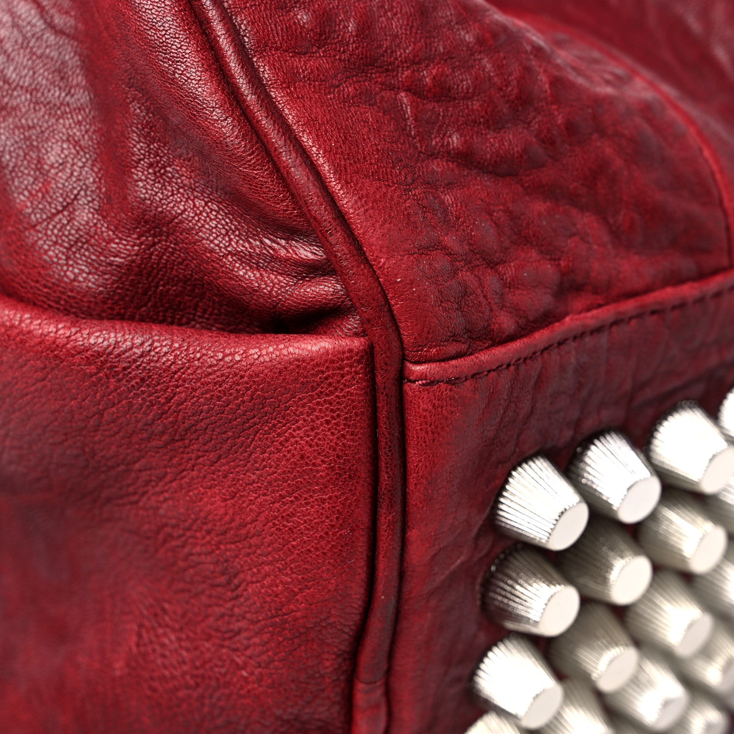 Alexander Wang Pebbled Lambskin Rocco Spice Silver Hardware 9 of 12