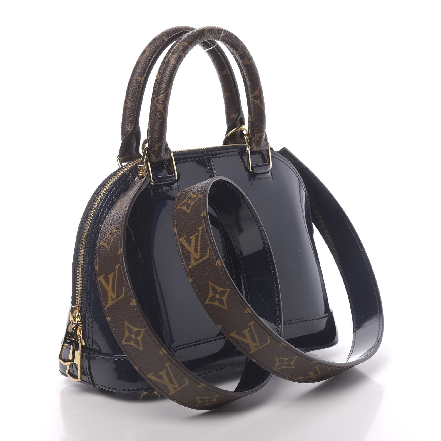 Louis Vuitton Patent Monogram Alma BB Marine 3 of 9
