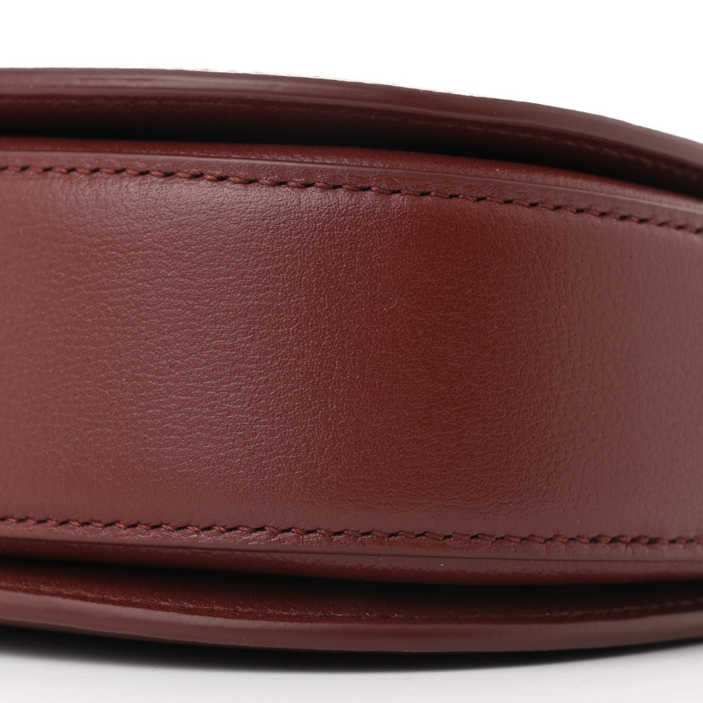 Grained Calfskin Small Ghiera Bag Azuki Beans