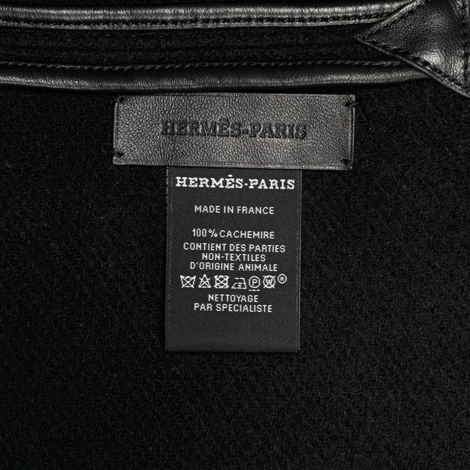 Hermes Cashmere Lambskin Kelly Poncho Black 2 of 4