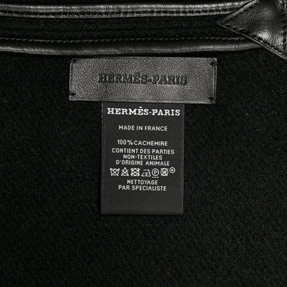 Hermes Cashmere Lambskin Kelly Poncho Black 2 of 4