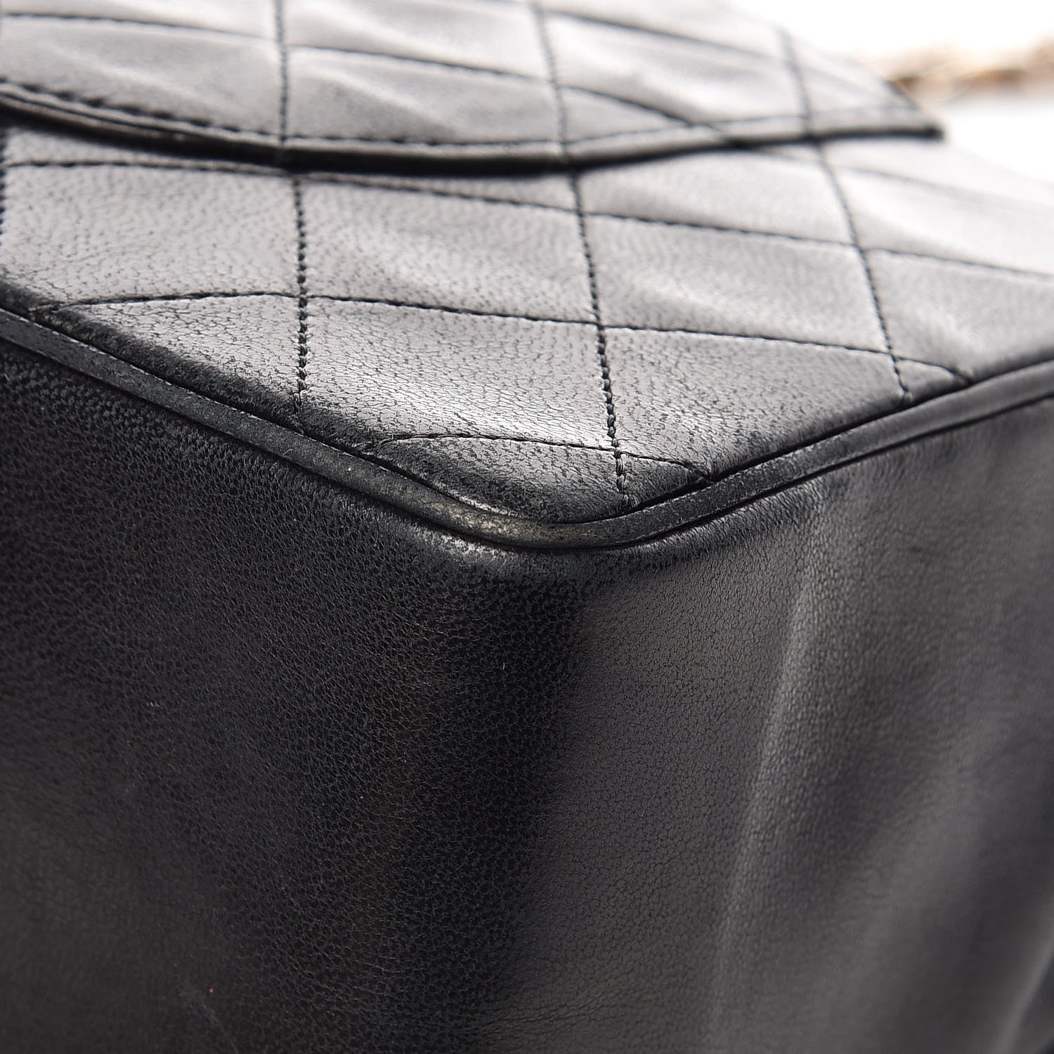 Chanel Lambskin Quilted Medium Double Flap Bijoux Chain Black 16 of 19