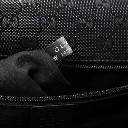 Gucci Imprime Monogram Medium Web 500 by Gucci Double Buckle Flap Messenger Bag Black 7 of 14