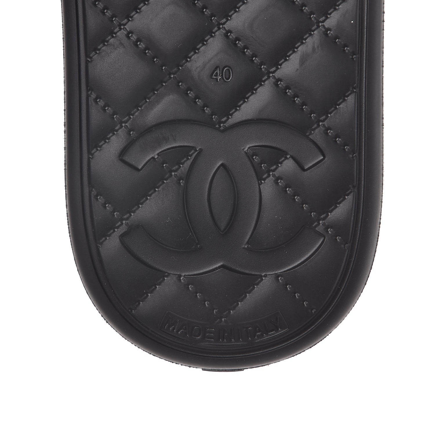 Chanel Thermoplastic PVC Camellia Mule Sandals 40 Black Ivory 6 of 8