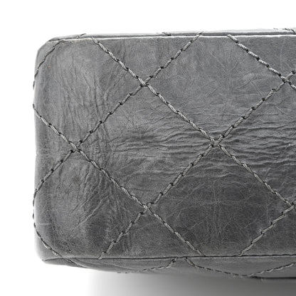 Chanel Aged Calfskin Quilted 50th Anniversary 2.55 Reissue Flap 226 Grey 12 of 12