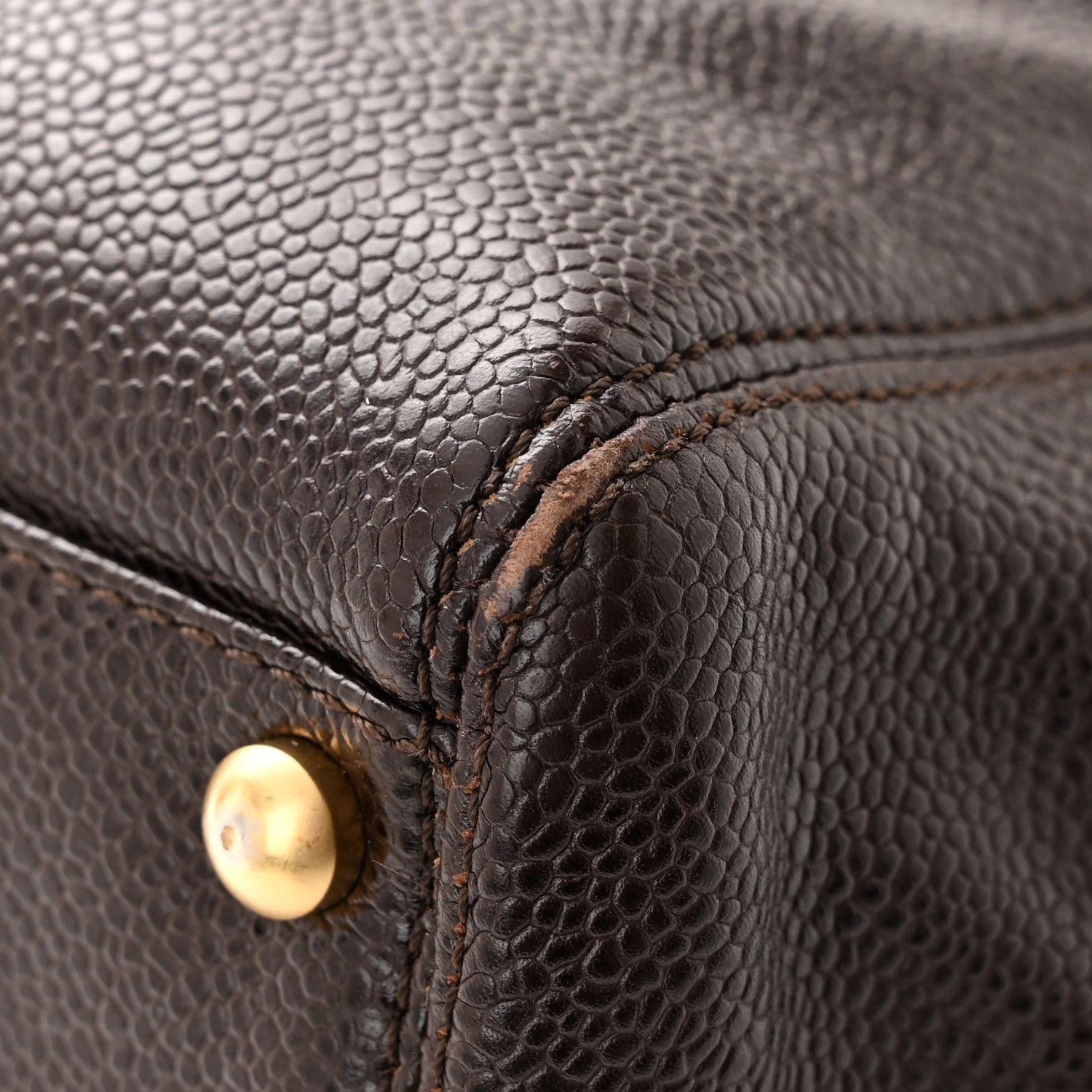 Chanel Caviar Flap Shoulder Bag Brown 11 of 16