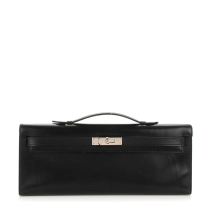 Hermes Box Kelly Cut Clutch Black 1 of 13