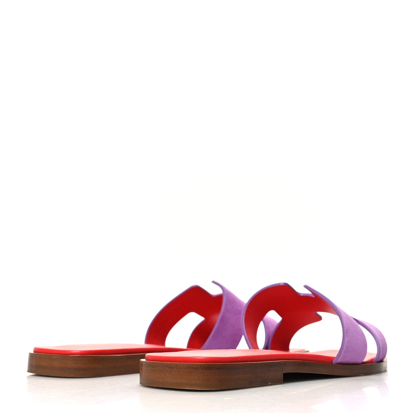 Suede Goatskin Oran Sandals 35.5 Violet Parme